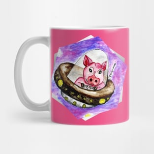 Pig in spaceship Mug